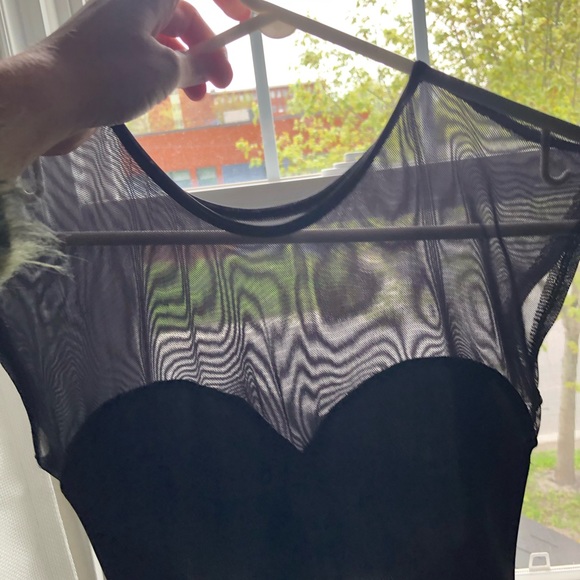 AMERICAN APPAREL SKINTIGHT BLACK WITH MESH XS - Picture 10 of 16